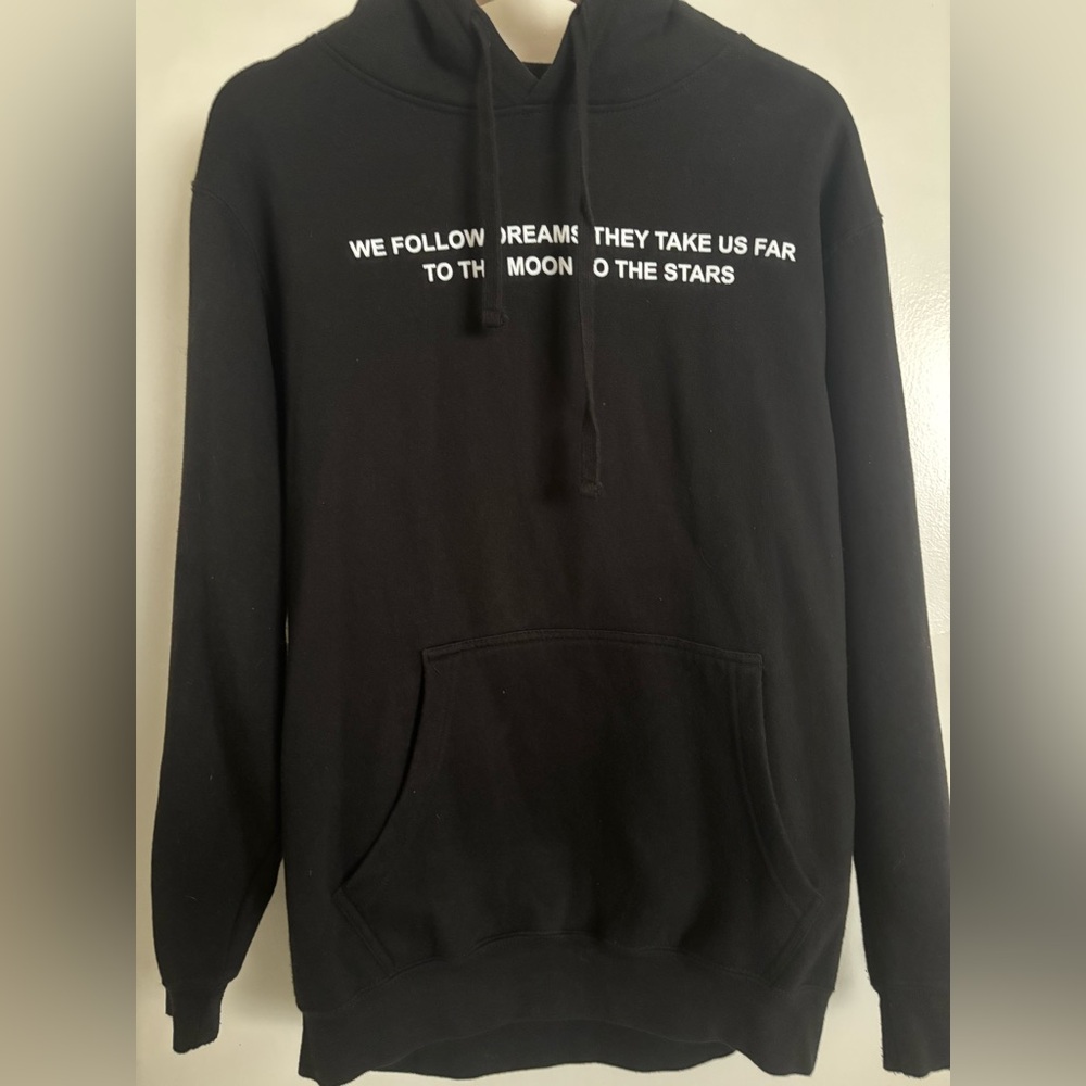 Black Hoodie with Inspirational Text